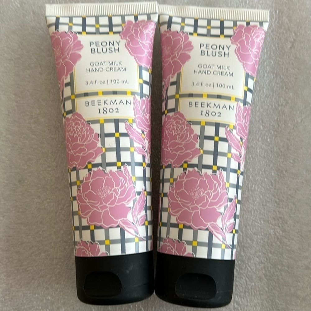 Beekman 1802 Goat Milk Hand Cream PEONY BLUSH - LOT OF 2!